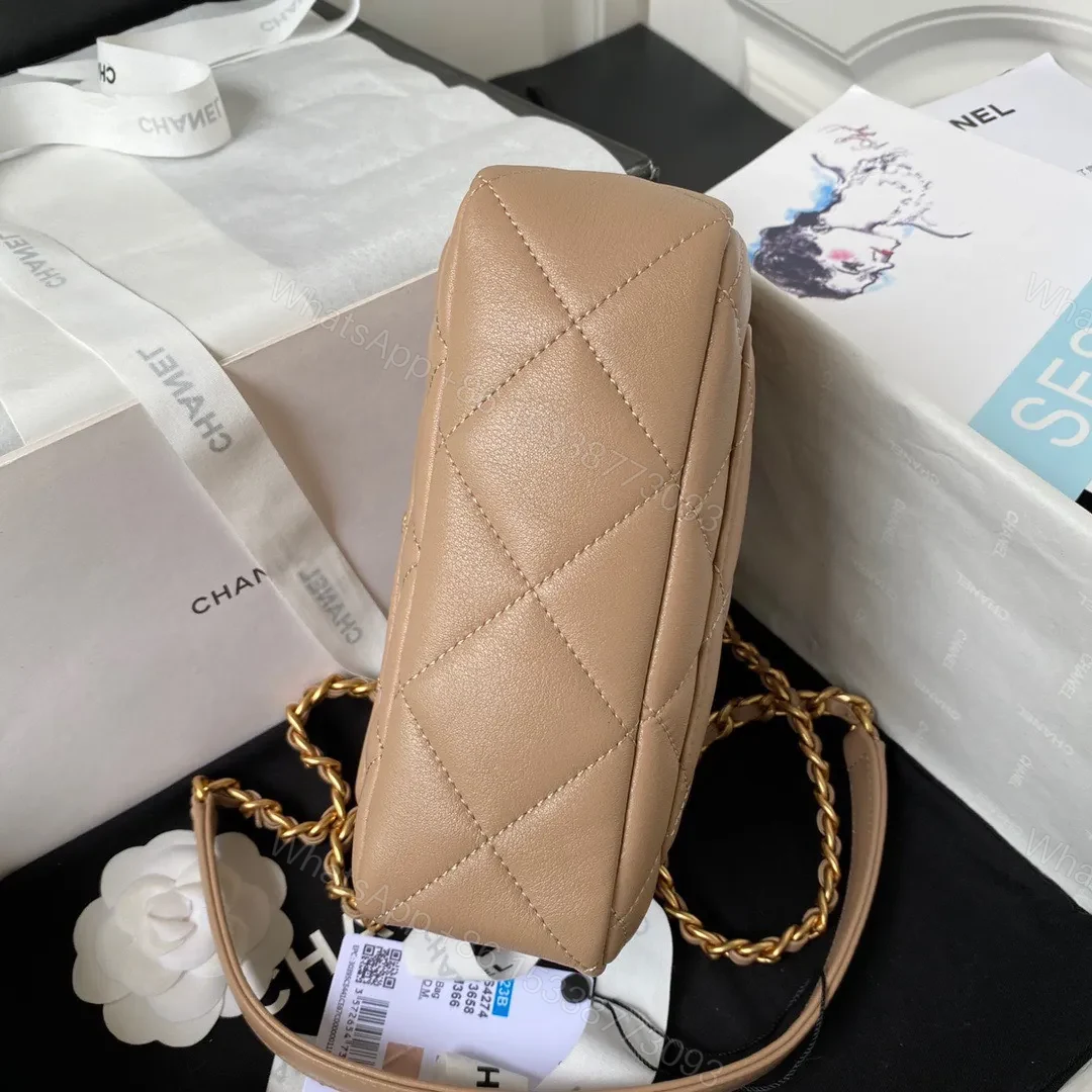 View 8 of Chanel Woc Brown Handbags Pearl Handle Plated 11.5×14.5x5cm