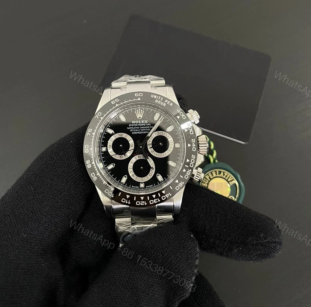 View 2 of Rolex Daytona “Reverse Panda” Black Dial 116500LN