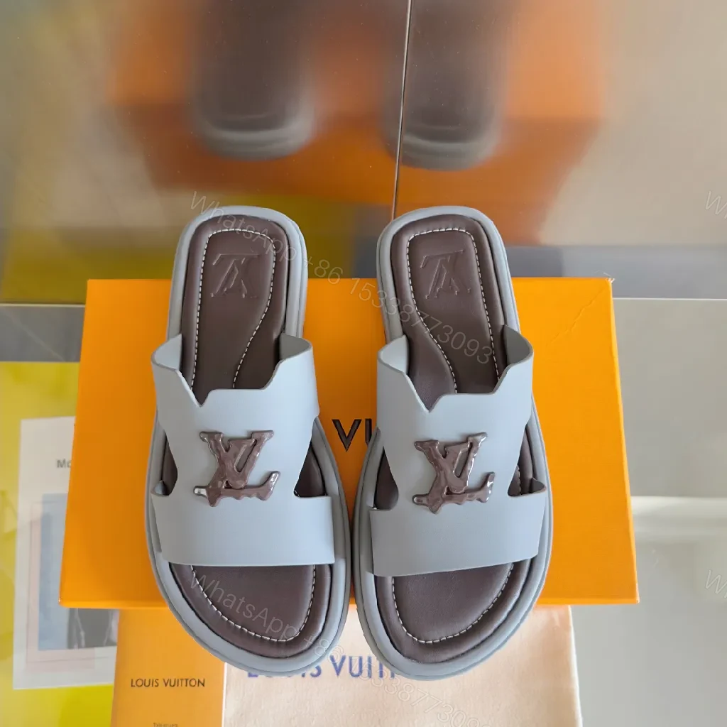 View 6 of Soft-Glow Gray Luxury Slip-Ons: Modern Comfort Sandals