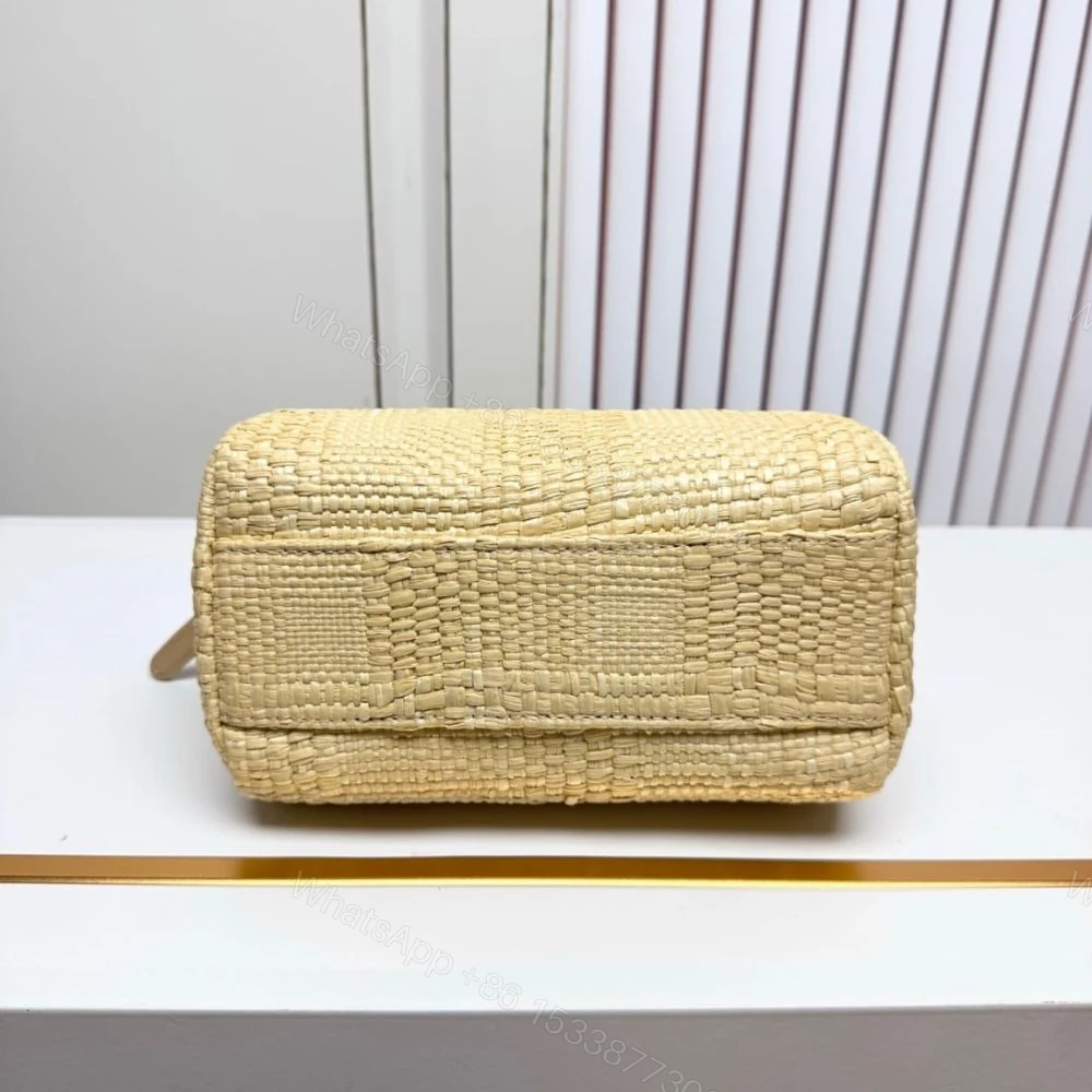 View 5 of Chanel Classic Clutch With Chain Bag Braided Raffia Beige 20Cm