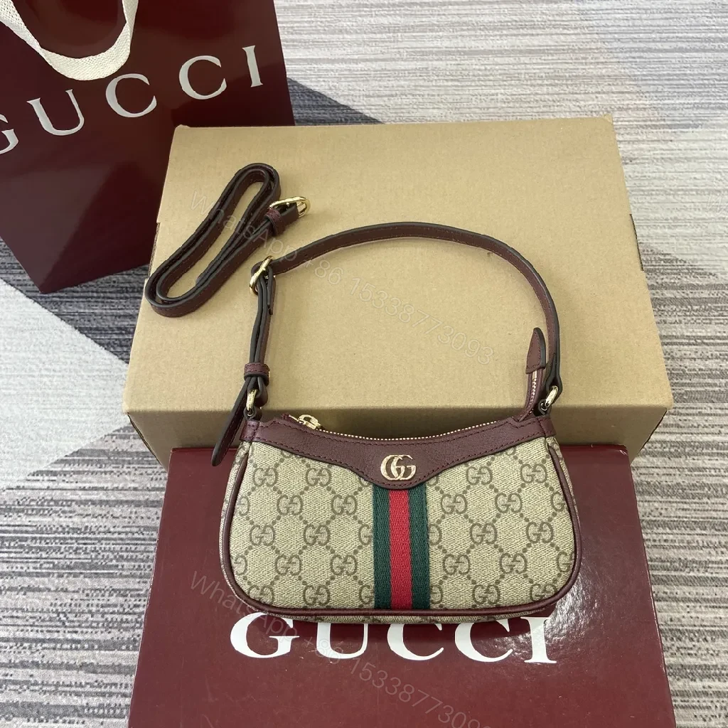Chic Canvas Crossbody: GG-Inspired Luxe, Compact Bag — view 1