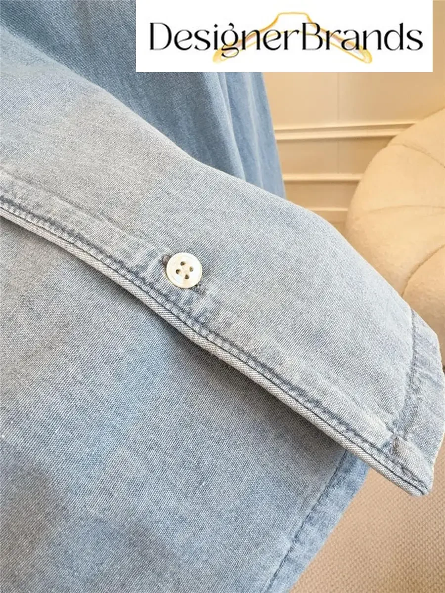 View 11 of Saint Laurent Cassandre Embroidered Poplin Shirt