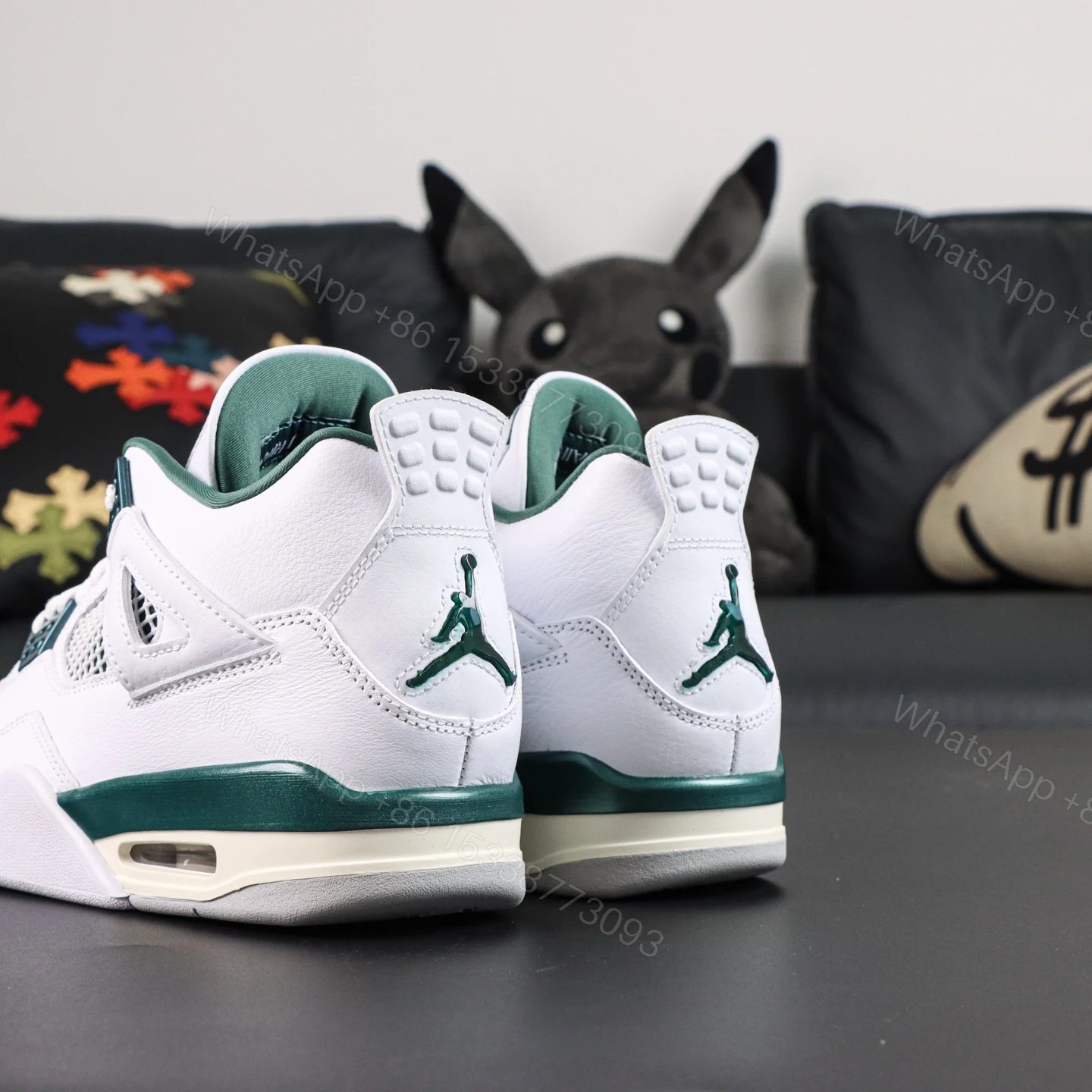 View 5 of Air Jordan 4 “Oxidized Green” Replica