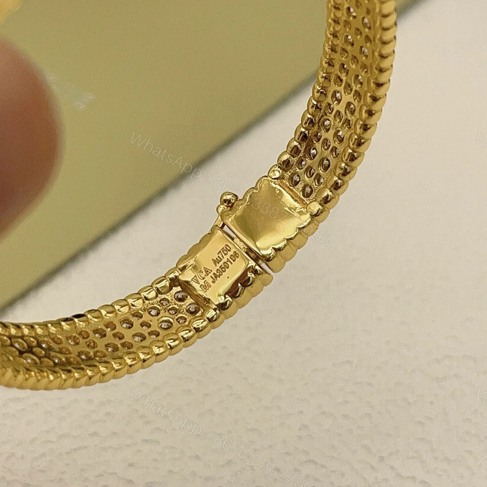 View 6 of 高仿首飾VanCleef&Arpels*RO3YC00密鑽黃金手鐲