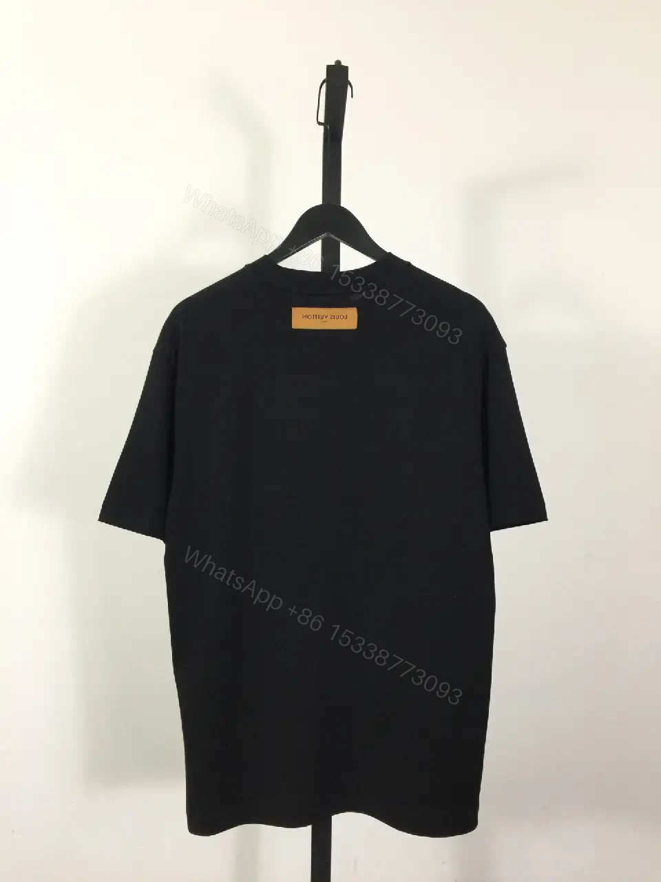 View 5 of Rainbow Logo Tee, Cotton Blend, Street-Luxe, Luxe Graphic, T-Shirt