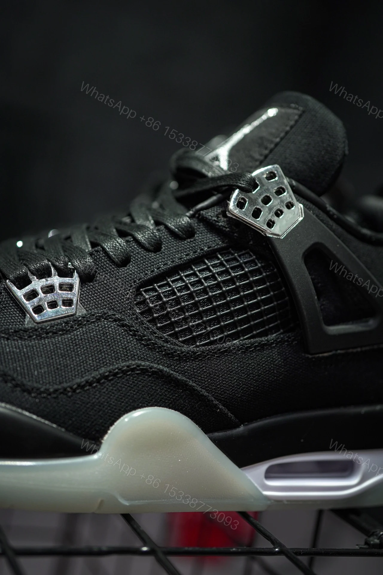 View 4 of Air Jordan Retro Eminem Carhartt Black Chrome Reps