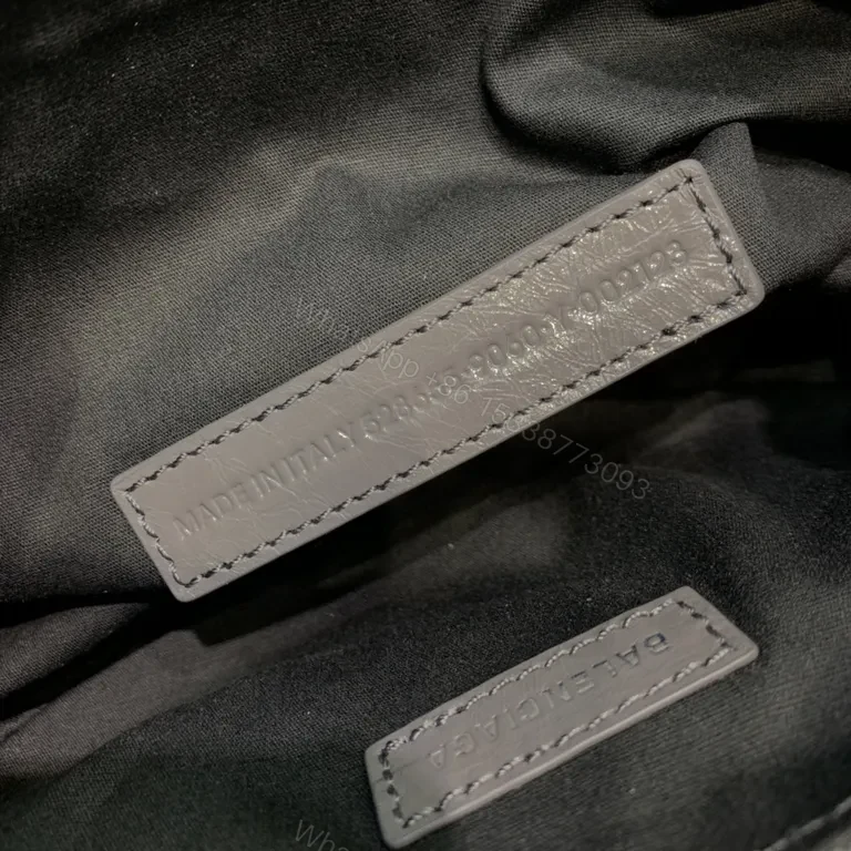 View 7 of Black Leather Sculpted Handbag â€” Premium, Versatile Designer-Inspired Style