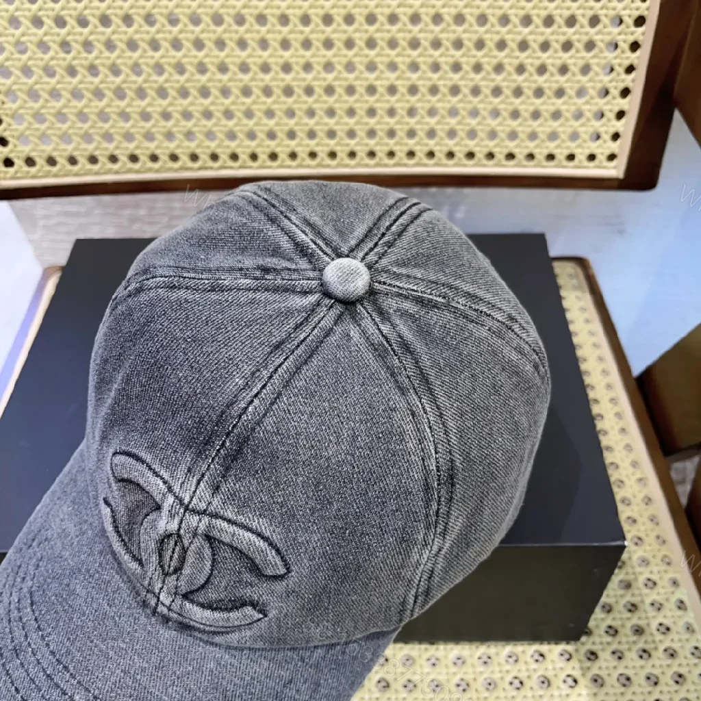 View 3 of Denim-Texture Cap: Subtle Luxury Everyday Confidence