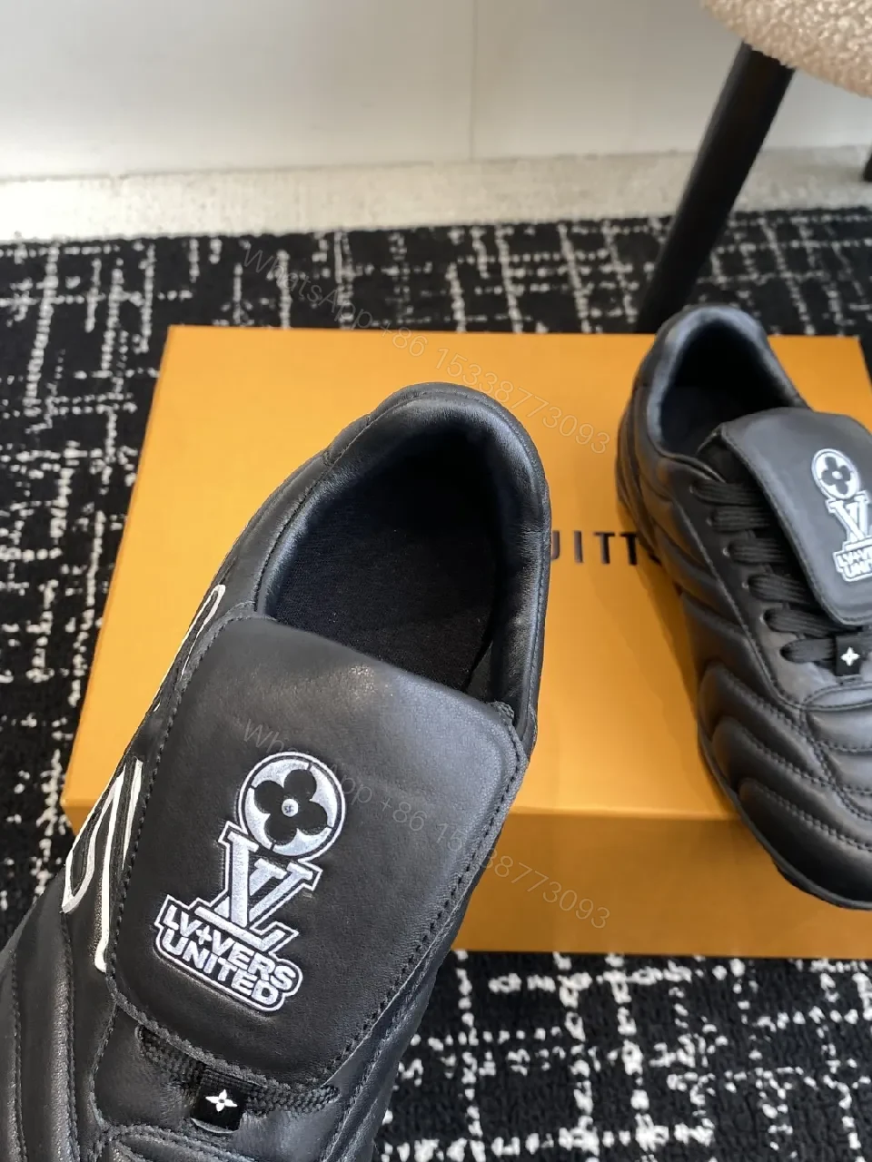 View 5 of Quilted High-Top Sneakers: Luxury Designer-Inspired Comfort
