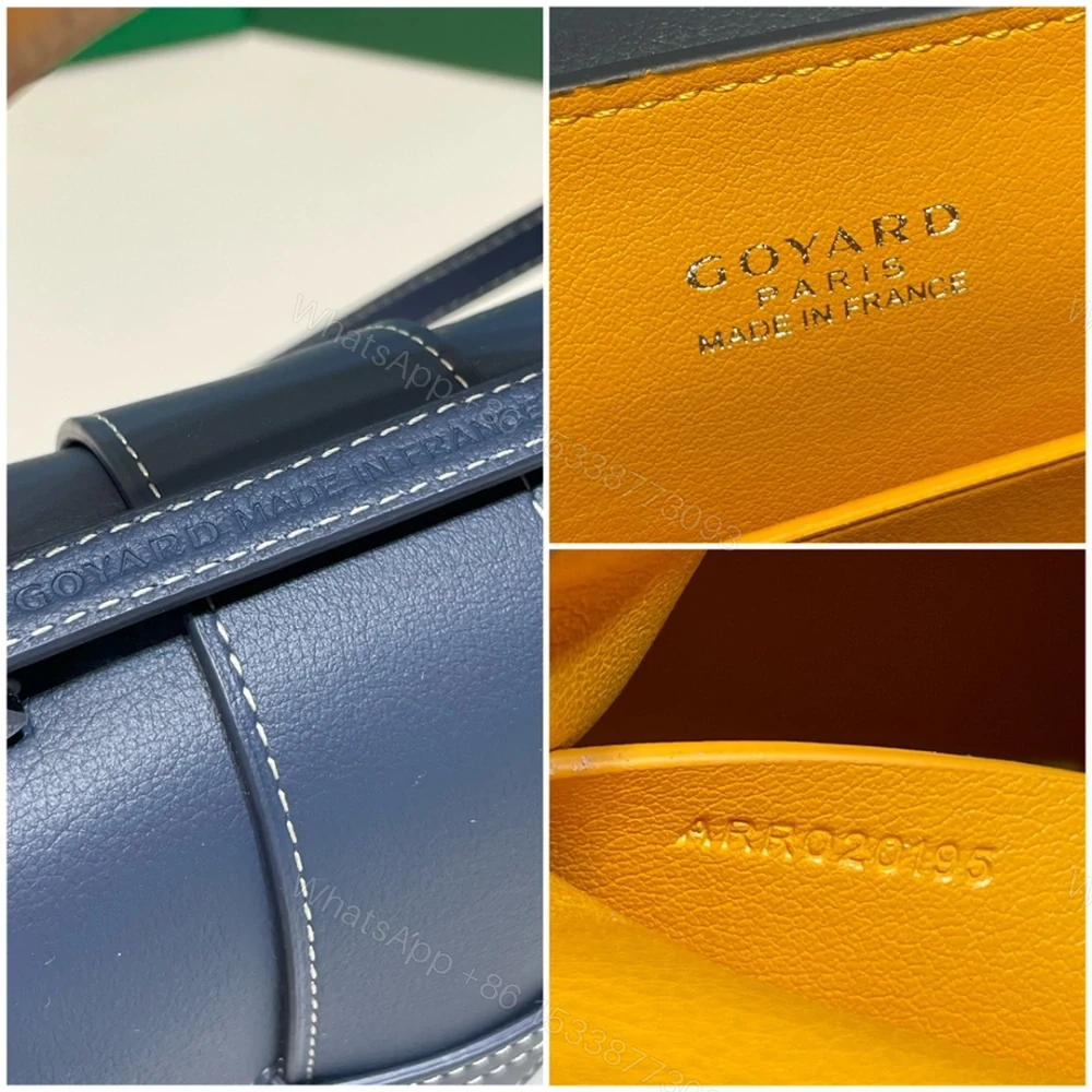 View 9 of 高仿Goyard*SAIGONP櫸木手柄單肩包深藍免檢版