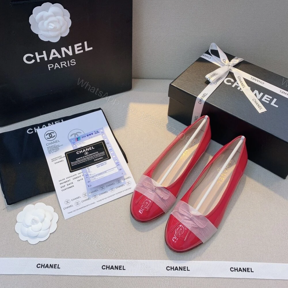 View 2 of Chanel Red Women’S Ballerinas