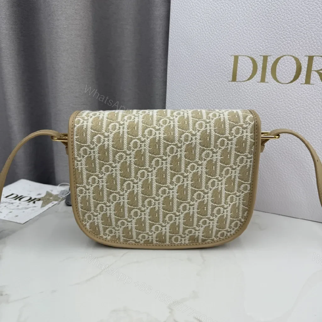 View 8 of Beige Monogram-Textured Leather Mini Shoulder Bag