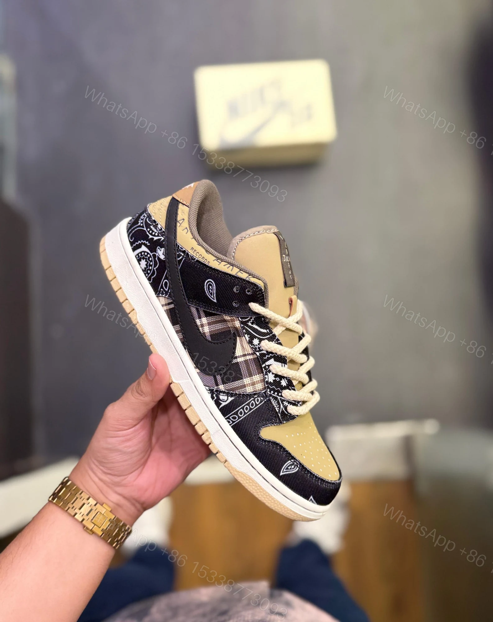View 7 of FIRST COPY Nike Jordan SB Dunk X Travis Scott Cactus Jack