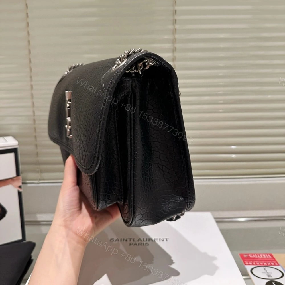 View 4 of Saint Laurent Niki Vintage Medium In Grained Black 28Cm 633178Aacia1000