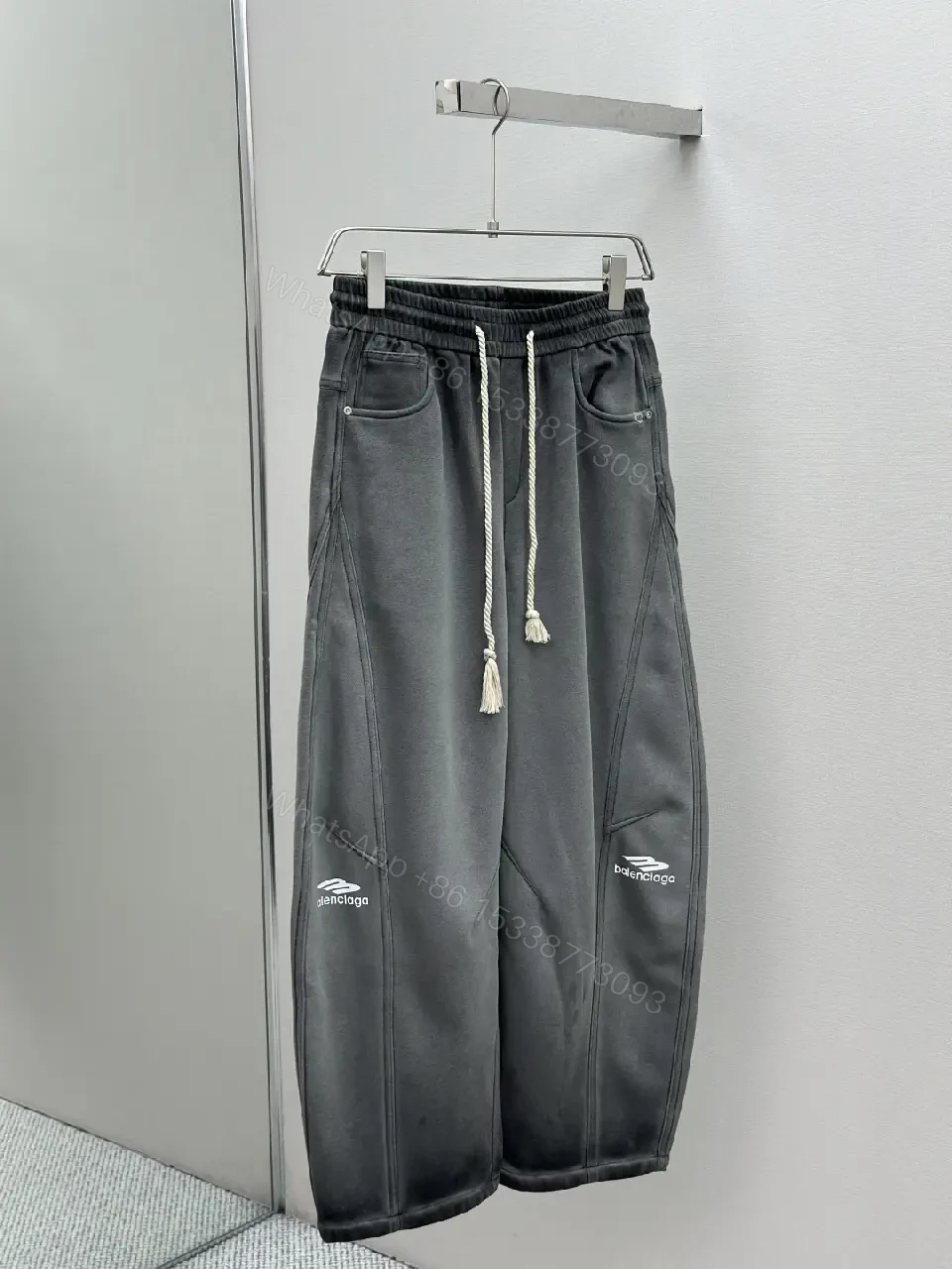 View 8 of Relaxed Tech-Fleece Joggers w/ Signature Logo Chinos