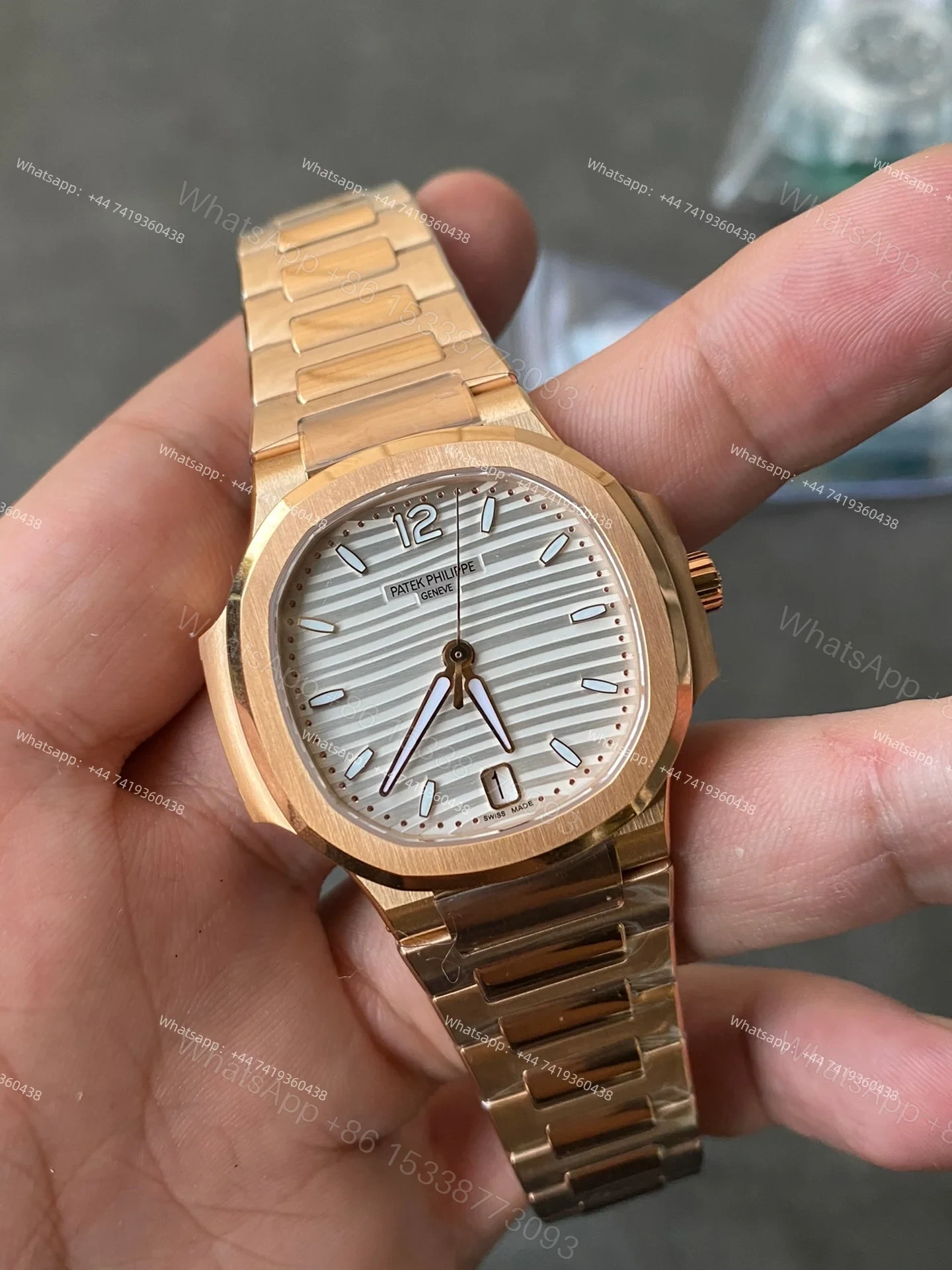 View 4 of Patek Philippe Super Clone Nautilus 7118/1R-001 Rose Gold 35.2mm