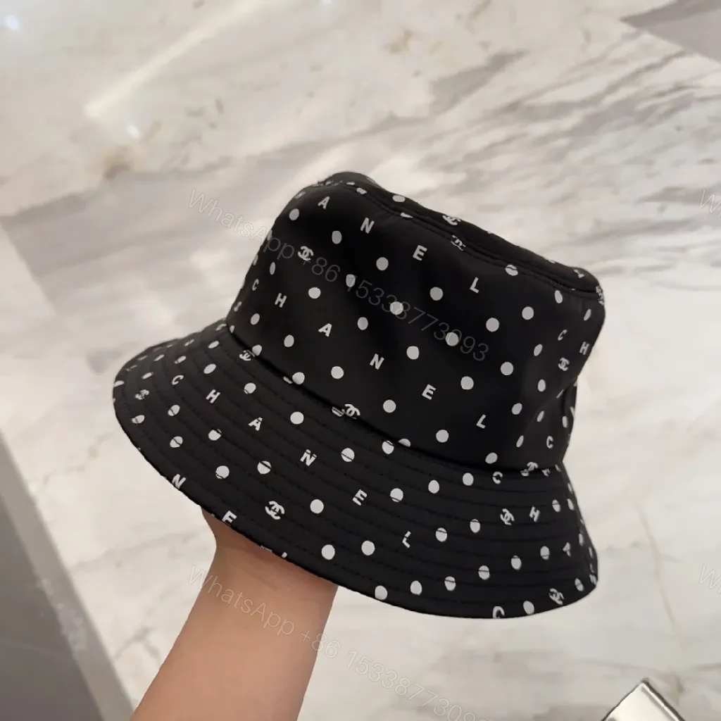 View 3 of Polished Denim-Ready Chanel-Patterned Bucket Hat