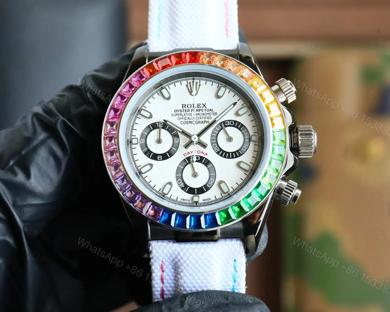 Rolex Daytona Rainbow White Dial Edition 40mm 116599RBOW — view 1