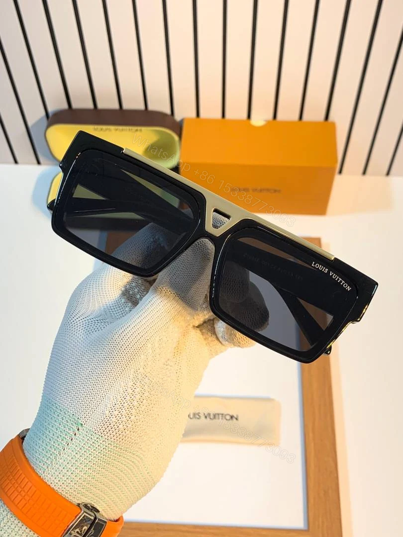 View 4 of First Copy Louis Vuitton 1984 Black Gold Sunglasses