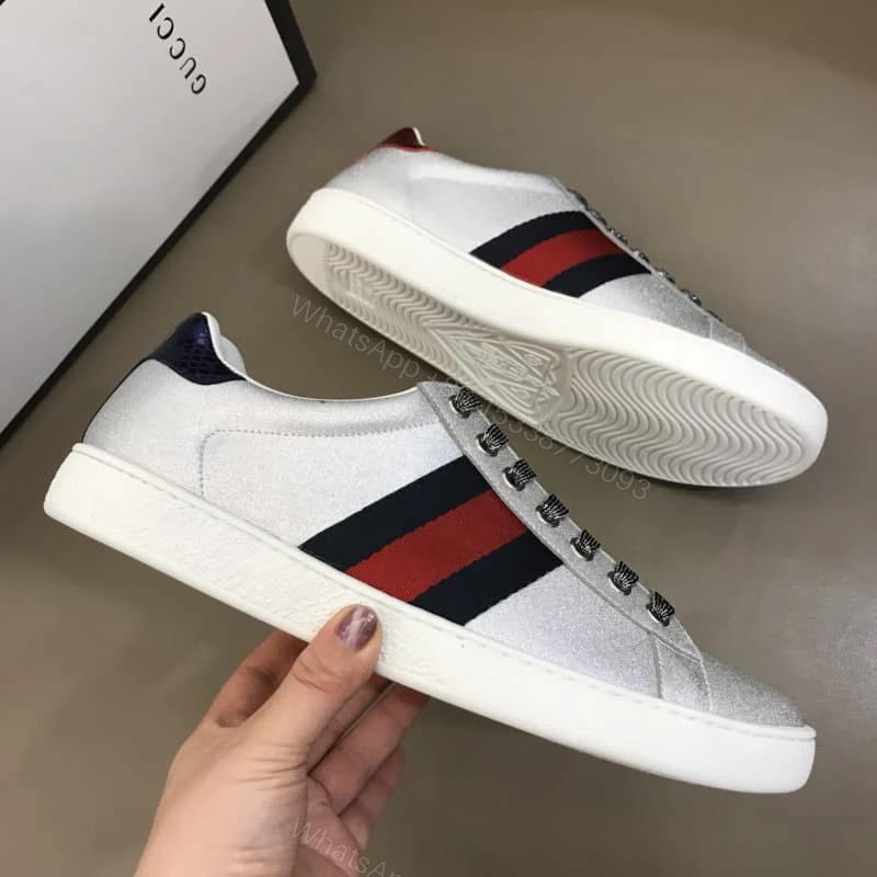 View 5 of GUCCI ACE SLIVER SNEAKER – GC39