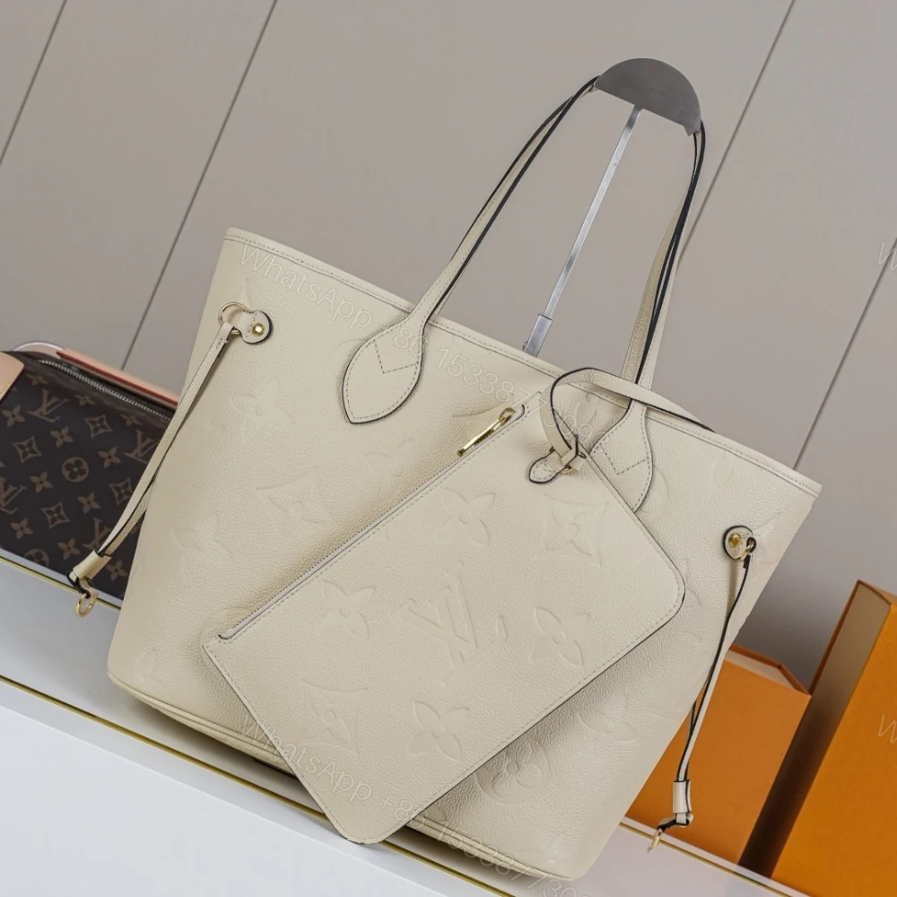 View 2 of Louis Vuitton Neverfull MM Crème Beige 31Cm M46676