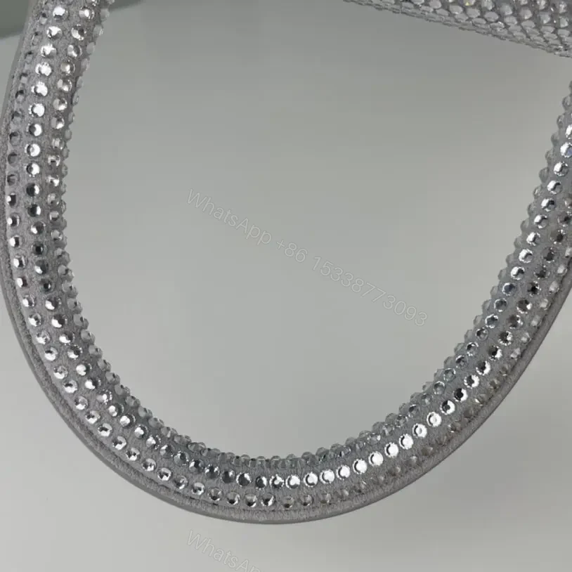 View 11 of 高仿Balenciaga*Hourglass系列沙漏包滿鑽銀色S