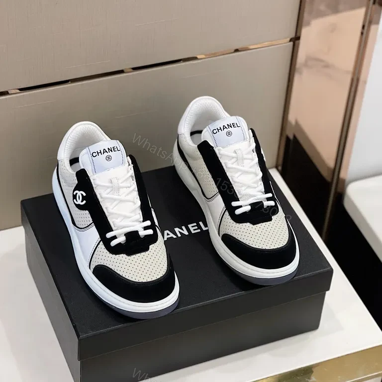 View 6 of Chanel-Inspired Knit Sneaker with Signature Hardware