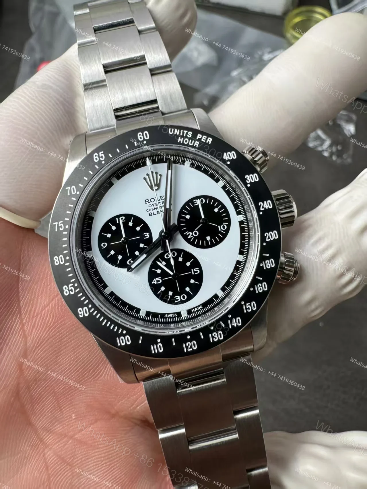 View 6 of Rolex Daytona 116500 Customization Blaken Paul Newman 4130 Movement Best Super Clone