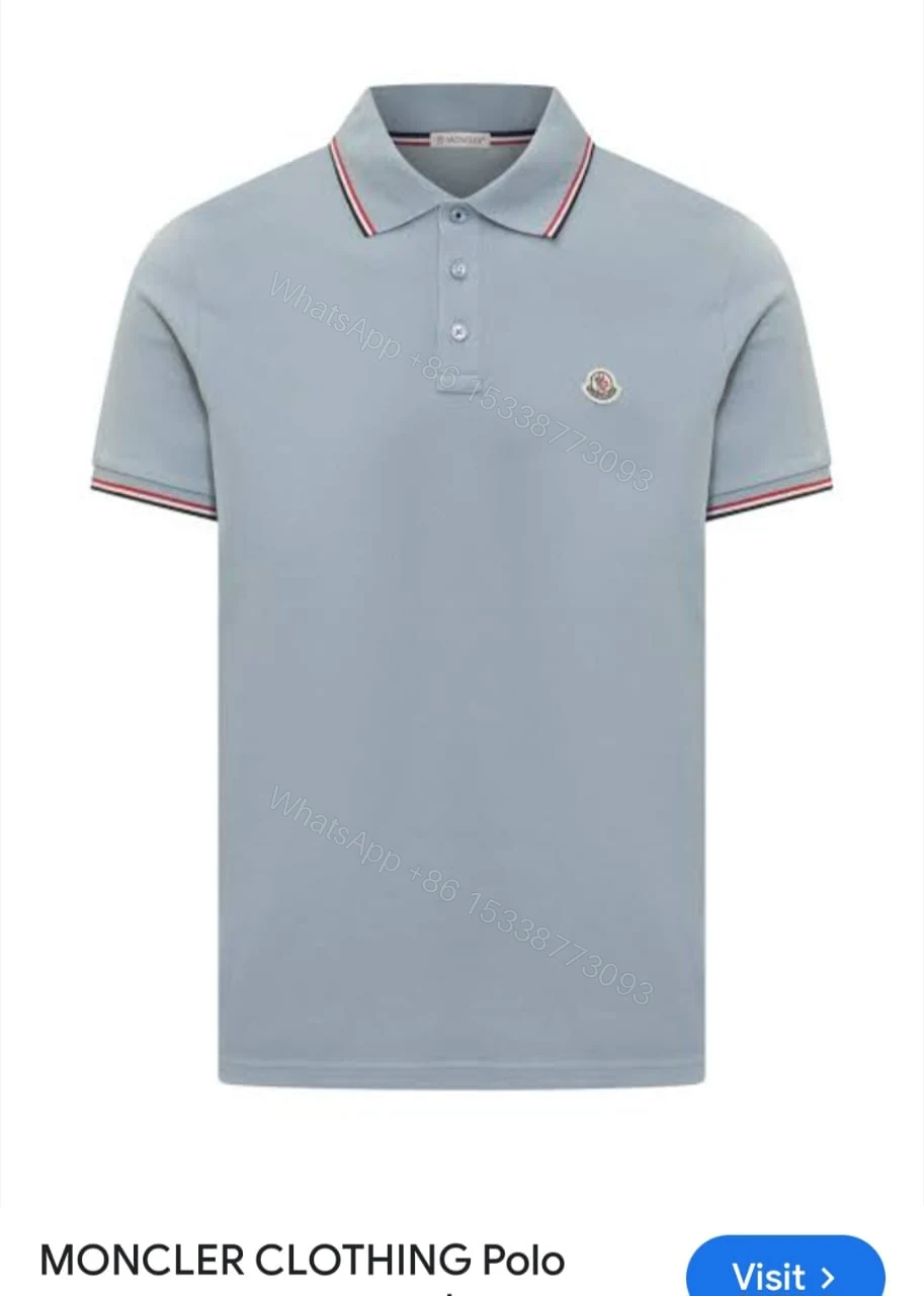 View 2 of FIRST COPY MONCLER FABRIC COTTON LYCRA POLOS T-SHIRT