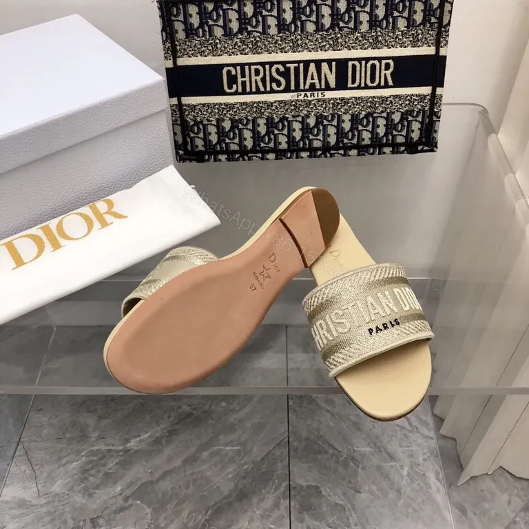 View 6 of Denim-Inspired Dior Slides: Luxe Comfort, Signature Branding