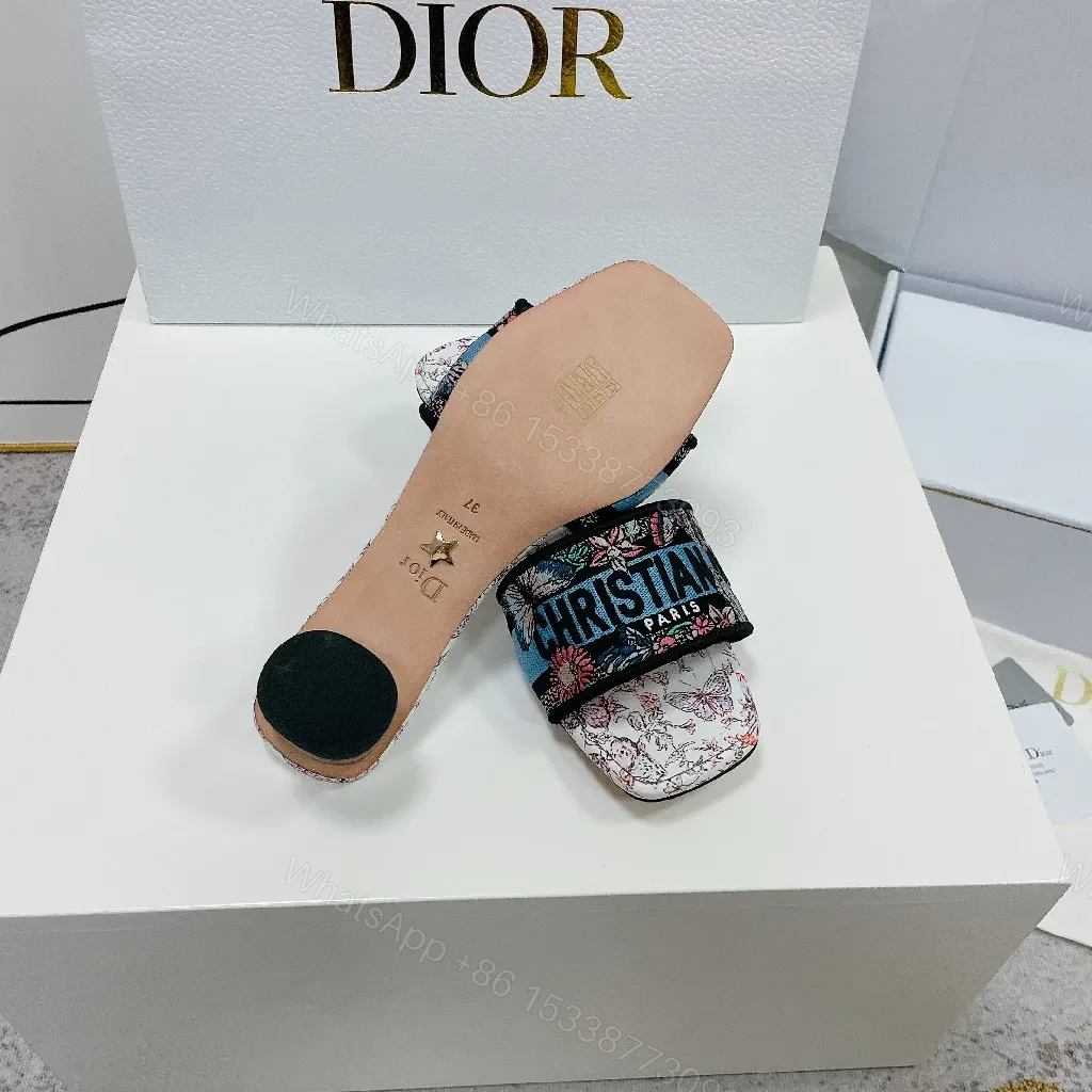 View 6 of Floral Slides + Satin Strap + Luxe Couture + Signature Logo Slide
