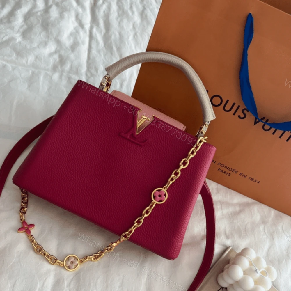 View 3 of Louis Vuitton Capucines Dark Pink 27Cm M20845