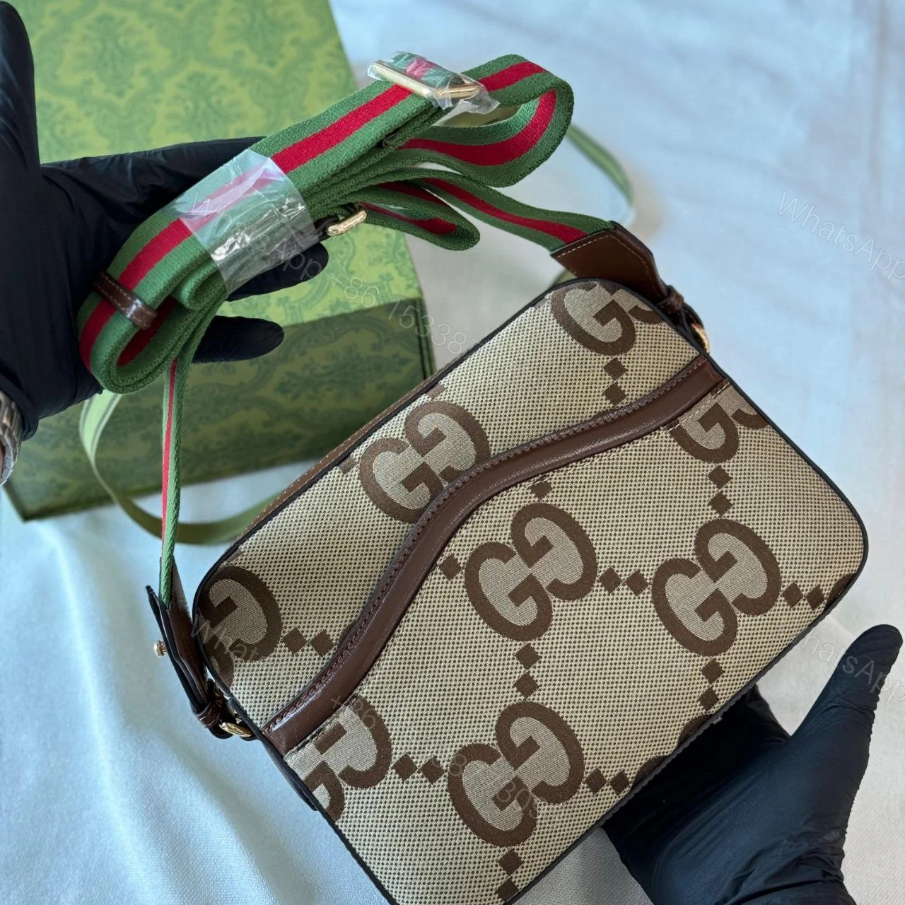 View 3 of JUMBO GG MESSENGER BAG
