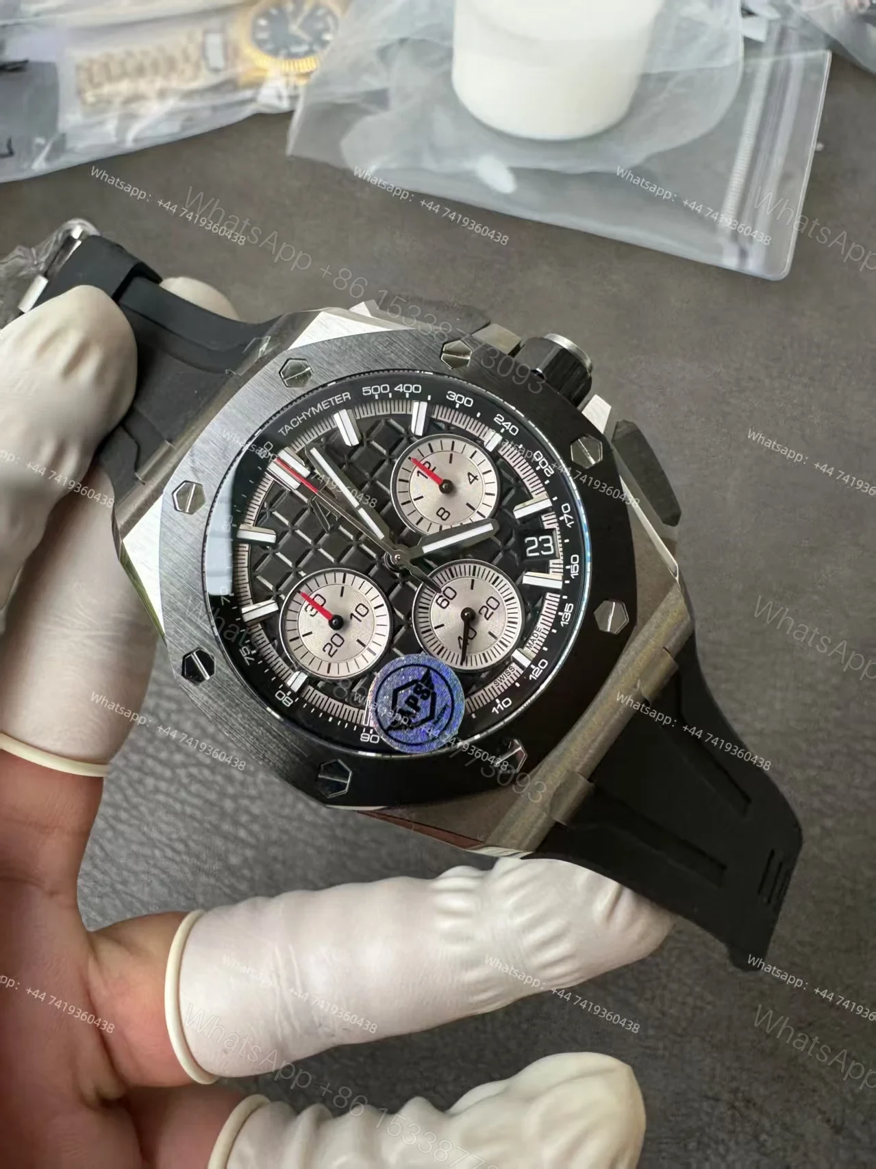 View 5 of Audemars Piguet Super Clone Royal Oak Offshore Black Dial 26420 Chronograph 43mm