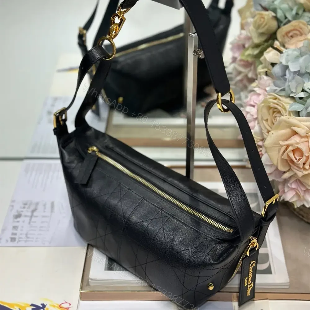View 3 of 高仿Dior*D-Journey系列M2416M900小牛皮單肩包小號黑色免檢版