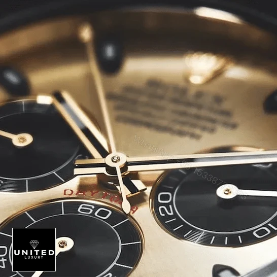View 5 of Rolex Daytona Cosmograph 116518LN Gold Dial Replica