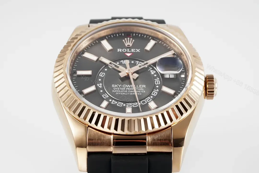 View 3 of Rolex Sky-Dweller Champagne Dial Everose Gold & Oystersteel 42MM 336238-0002
