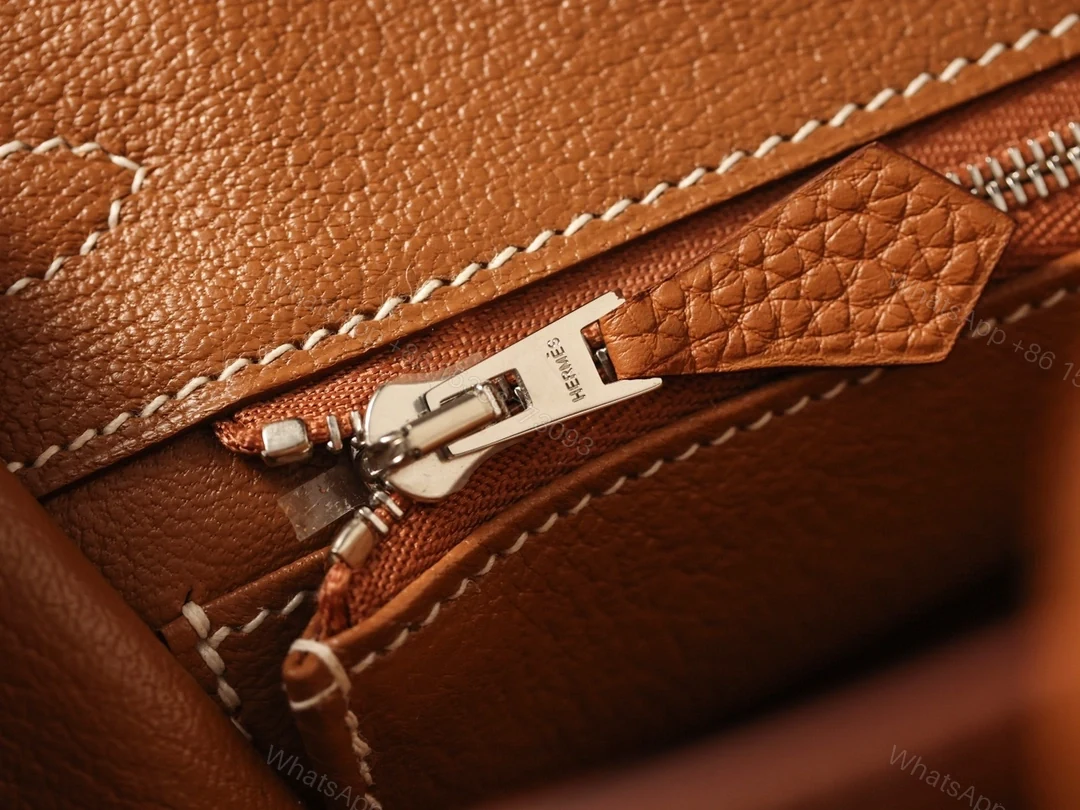 View 14 of 獨家正品級別高仿HermesBirkin25系列金棕銀扣