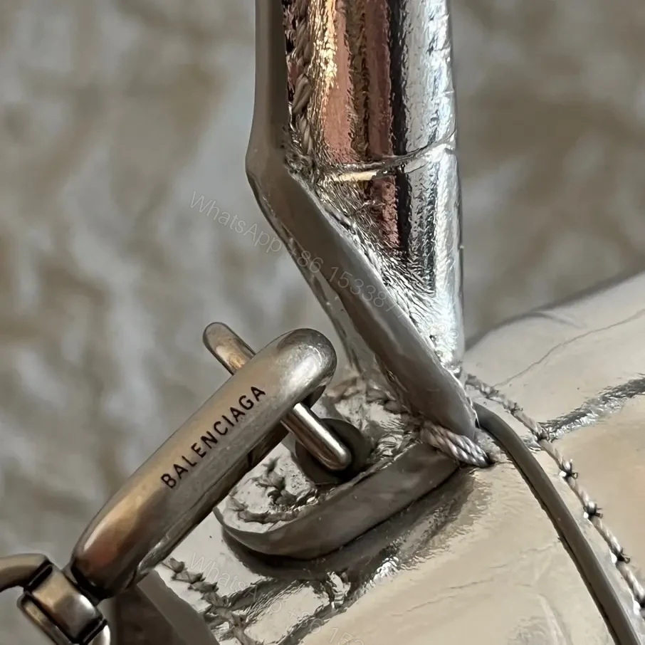 View 12 of 高仿Balenciaga*Nano系列迷你沙漏包銀色