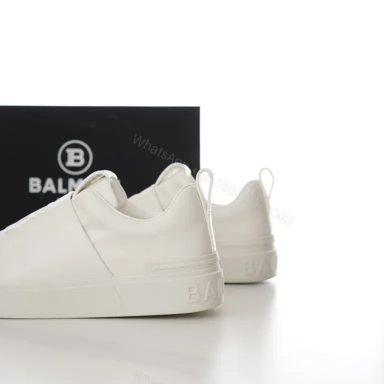 View 9 of White Leather Low-Profile Luxury Sneaker with All-Day Comfort