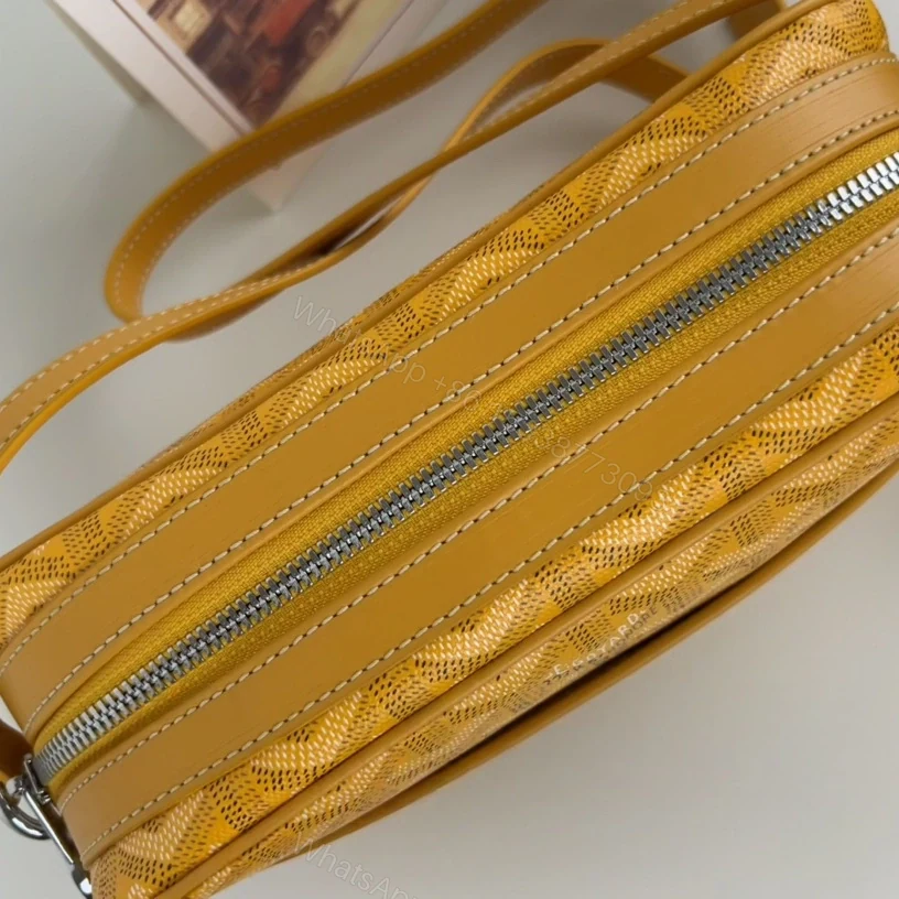 View 3 of 高仿Goyard*CAPVEP8相機郵差包黃色小號免檢版