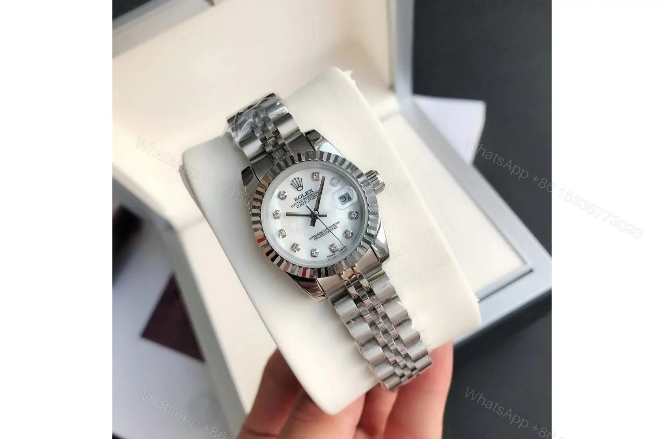 View 6 of Replica Rolex Datejust SS/SS Jub White/Dial 36/28 mm