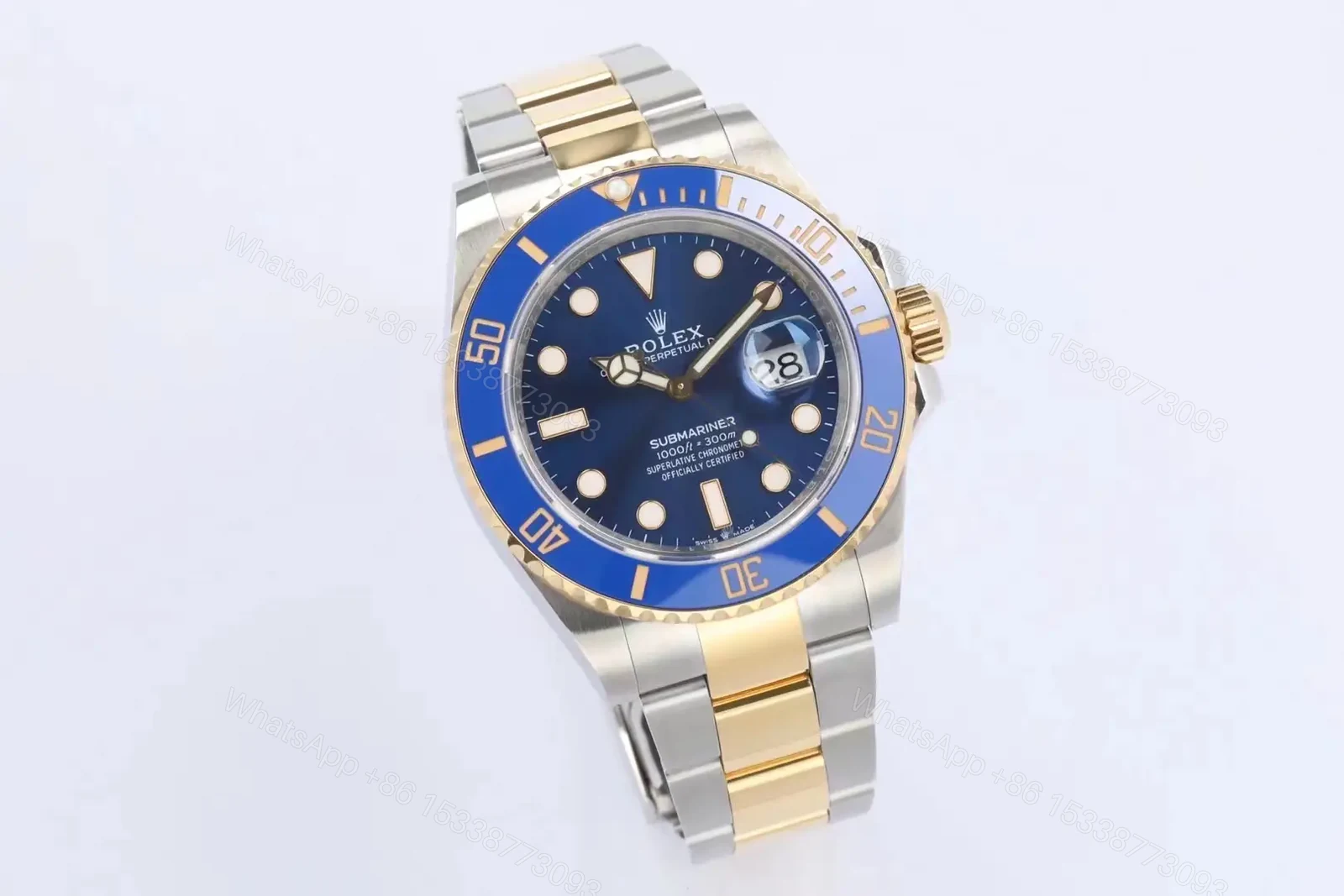 View 4 of Rolex Submariner Date 41 Stainless Steel Yellow Gold Blue Dial 126613LB-0002