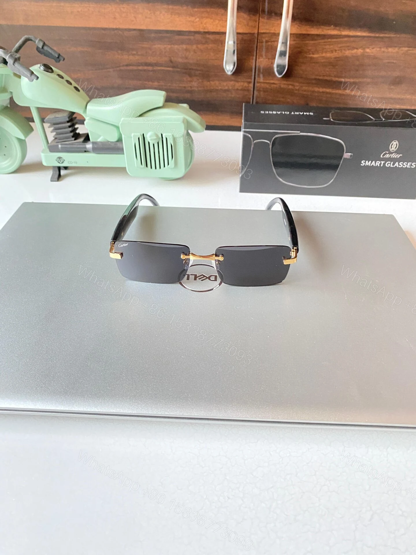 Cartier Smart Glasses Metal Tinted Mirror Frame — view 1