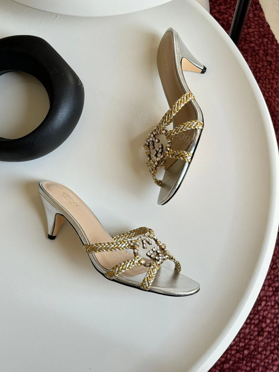 View 2 of Women’s slide sandal with crystals