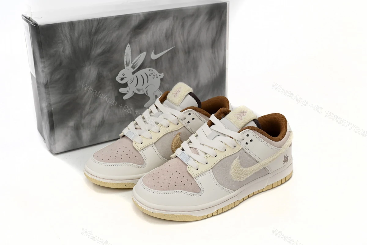 Nike Dunk Low Retro PRM Year of the Rabbit Fossil Stone (2023) FD4203-211 — view 2