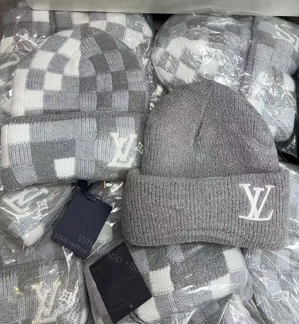 View 6 of Chic Patch Beanie with Monogram Detail, Textured Knit, Cozy Warmth