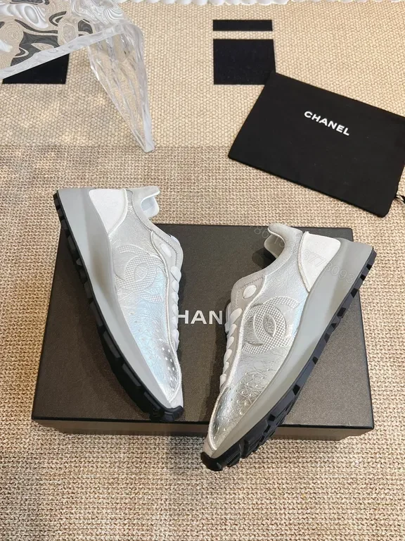 View 7 of Chanel-Inspired Silver Runner: All-Day Comfort Sneakers
