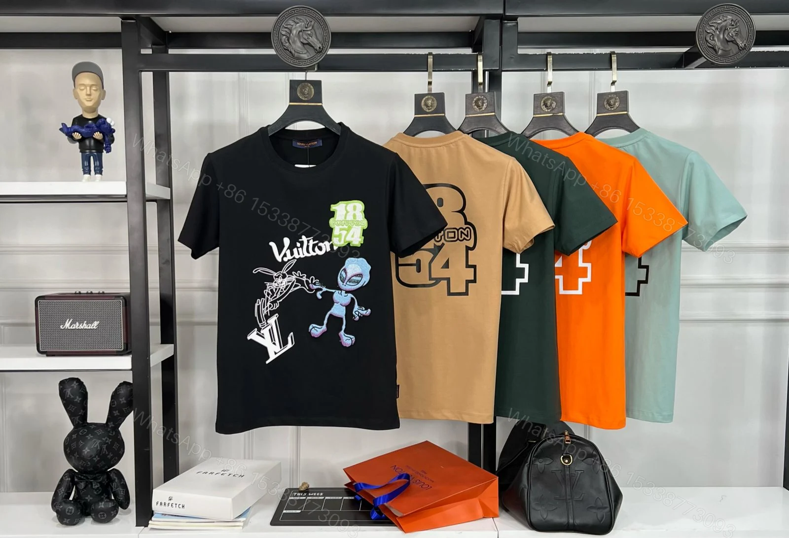 View 12 of First Copy Louis Vuitton Exclusive Cotton Lycra Round Neck T-Shirt