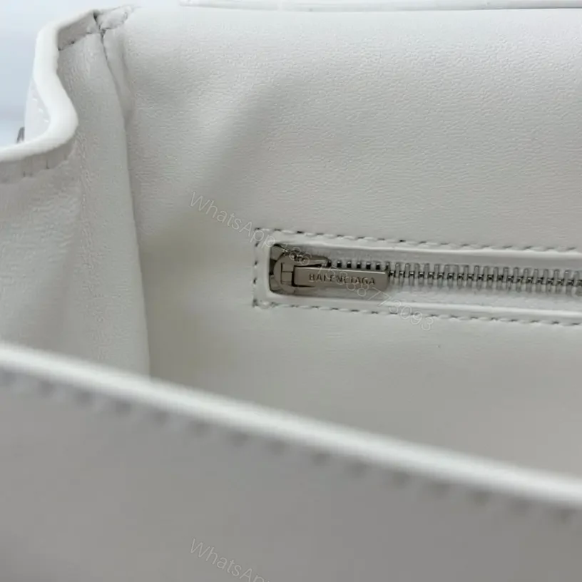 View 8 of 高仿Balenciaga*Rodeo系列V79016小牛皮手袋白銀小號號免檢版